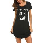 Hotouch Womens Nightgown Short Sleeve Printed Sleepshirts Cute Night Shirts Soft Pajama Sleepwear