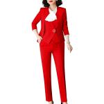 LISUEYNE Women's Three Pieces Office Lady Blazer Business Suit Set Women Suits for Work Skirt/Pant,Vest and Jacket