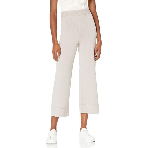 The Drop Women's Bernadette Pull-On Loose-Fit Cropped Sweater Pant