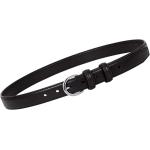 WERFORU Women Leather Belt Skinny Dress Belt for Jeans Pants with Silver Buckle