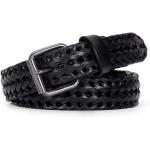 WERFORU Men’s Leather Braided Belt, Cowhide Leather Woven Belt for Jeans 1.3 Inch Wide with Prong Buckle
