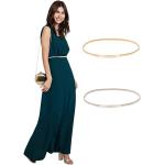 GRACE KARIN Women Skinny Metal Cinch Belt Gold Waistband Elastic Waist Belt CL633