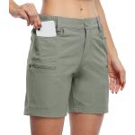 Willit Women's Hiking Cargo Shorts Stretch Golf Active Shorts Outdoor Summer Shorts with Pockets Water Resistant