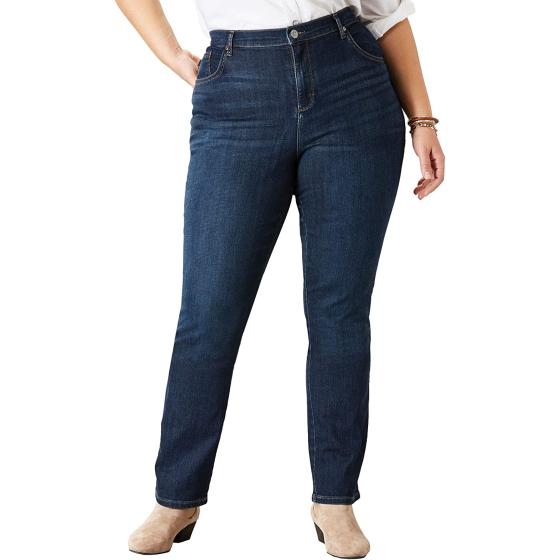 Lee Women's Plus Size Relaxed Fit Straight Leg Jean