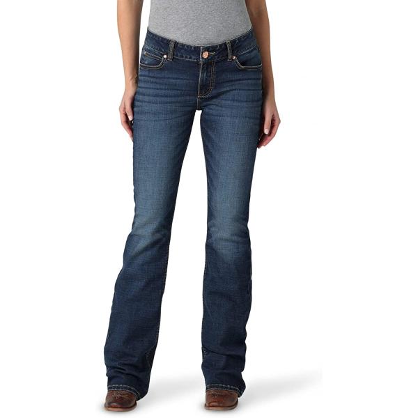 Wrangler Women's Retro Mae Mid Rise Stretch Boot Cut Jean