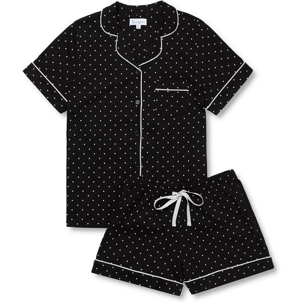 PajamaGram Pajamas For Women - Womens Pajama Short Sets, 100% Cotton