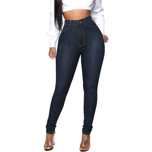 KUNMI Womens Classic High Waisted Skinny Stretch Butt Lifting Jeans Slim Fit Denim Pants