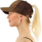 C.C Ponytail Messy Buns Trucker Ponycaps Plain Baseball Visor Cap Dad Hat