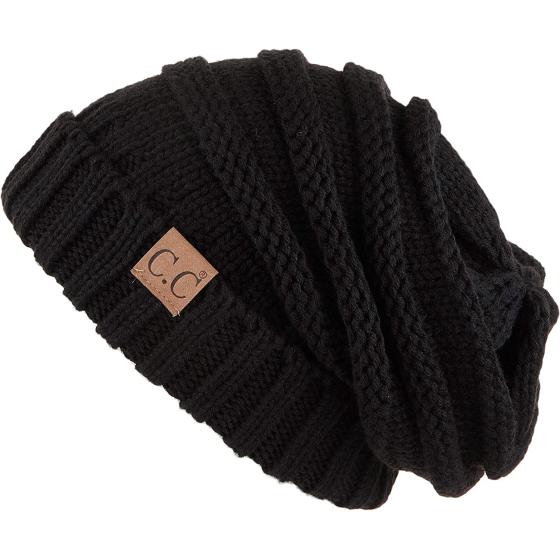C.C Hatsandscarf Exclusives Unisex Beanie Oversized Slouchy Cable Knit Beanie (HAT-100)
