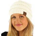 CC Fleeced Fuzzy Lined Unisex Chunky Thick Warm Stretchy Beanie Hat Cap