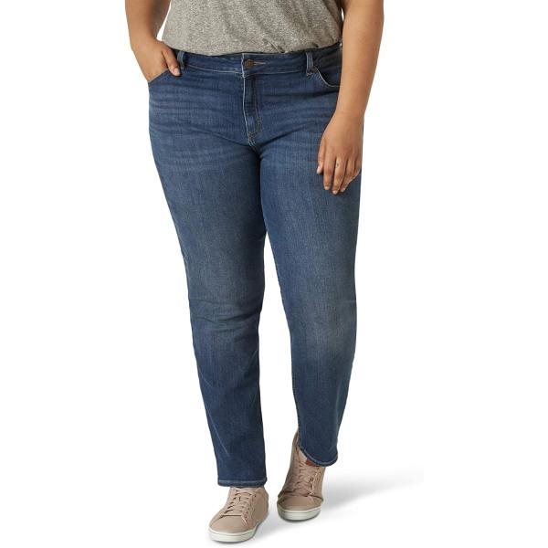 Lee Women's Plus Size Regular Fit Straight Leg Jean