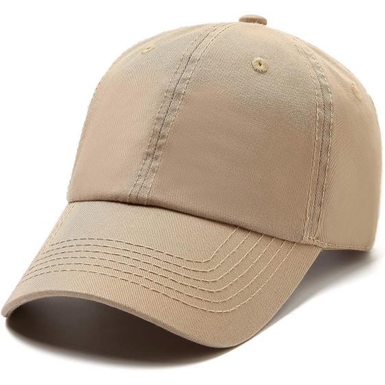 Lanzom Men Women Adjustable Baseball Cap Vintage Cotton Washed Distressed Hats Twill Plain Dad Hat with Ponytail