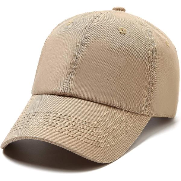 Lanzom Men Women Adjustable Baseball Cap Vintage Cotton Washed Distressed Hats Twill Plain Dad Hat with Ponytail