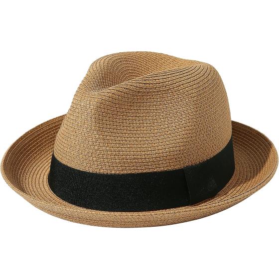 Lanzom Men Women Straw Foldable Roll up Hat Fine Braid Fedora Summer Beach Sun Hat