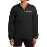 Champion Women's Packable Print Jacket, Wind- and Water-Resistant Hooded Jacket, Prints & Script