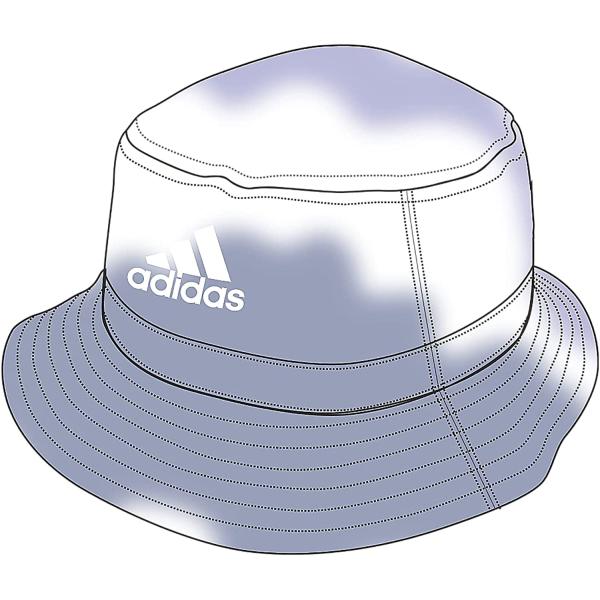 adidas Color Wash Women Bucket Hat, Ambient Sky Blue/Violet Tone Purple/Focus Blue, One Size