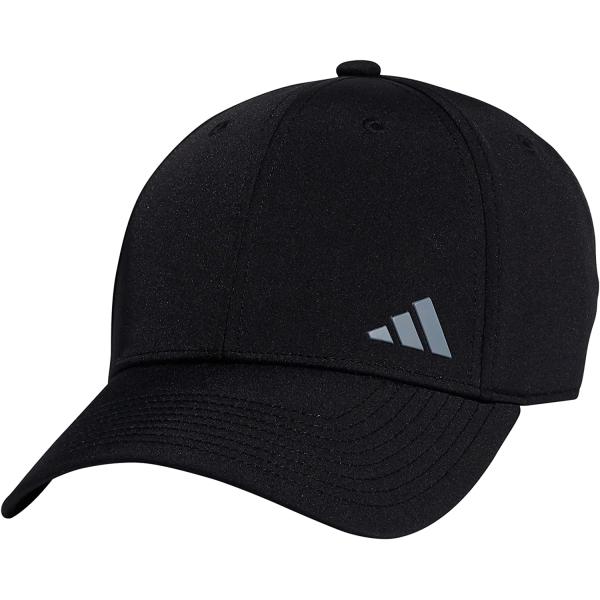 adidas Women's Backless Ponytail Hat Adjustable Fit Baseball Cap, Black/Black/Grey, One Size