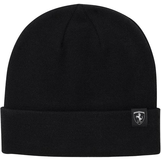 PUMA Ferrari SPTWR Style Classic Cuff Beanie, Black, One Size