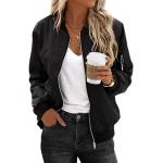 Zeagoo Women's Bomber Jacket Casual Coat Zip Up Outerwear Windbreaker with Pockets S-XXL