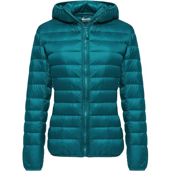 Wantdo Women's Hooded Packable Ultra Light Weight Short Down Jacket