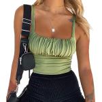 BEJONS Women Y2k Corset Cropped Tank Top Criss Cross Strap Tie Bralette Bustier Stripper Outfits