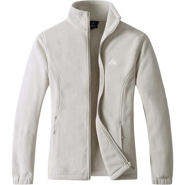 GIMECEN Women's Lightweight Full Zip Soft Polar Fleece Jacket Outdoor Recreation Coat With Zipper Pockets