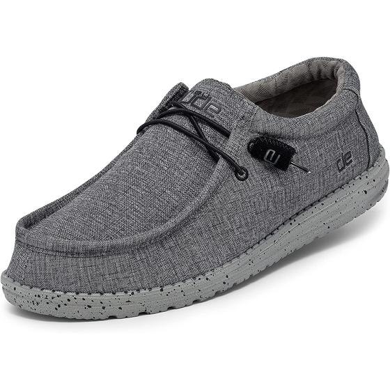 Hey Dude Men's Wally Multiple Colors | Men’s Shoes | Men's Lace Up Loafers | Comfortable & Light-Weight