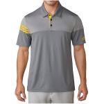 adidas Golf Men's 3-Stripes Heather Block Polo