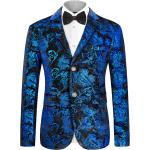 MAGE MALE Men's Dress Party Floral Suit Jacket Notched Lapel Slim Fit Two Button Stylish Blazer