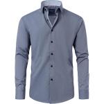 Gollnwe Men's Long Sleeve Slim Fit Casual Shirts Contrast Collar and Convertible Cuffs Dress Shirt