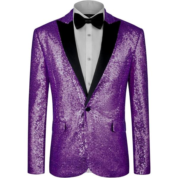 MAGE MALE Mens Tails Slim Fit Tailcoat Sequin Dress Coat Swallowtail Dinner Party Wedding Blazer Suit Jacket