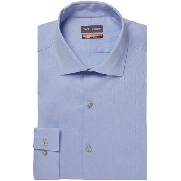 Van Heusen Men's Dress Shirt Slim Fit Stain Shield Stretch