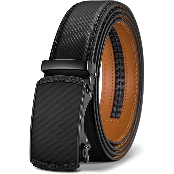 BULLIANT Men's Belt, Slide Ratchet Belt For Men Dress Pant Shirt Oxfords,trim To Fit