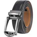 Marino's Mens Genuine Leather Ratchet Dress Belt with Open Linxx Buckle