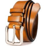 WOLFANT Full Grain Leather Casual Belt for Jeans,100% Italian Real Solid Leather Workwear Belt