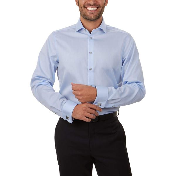 Calvin Klein Men's Dress Shirt Non Iron Solid (Regular, Extra Slim, and Big and Tall Fits)