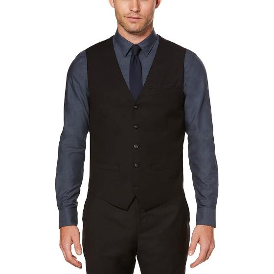 Perry Ellis Men's Solid Vest