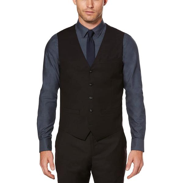 Perry Ellis Men's Solid Vest