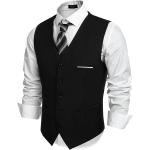 COOFANDY Men's V-Neck Suit Vests Fashion Formal Slim Fit Business Dress Vest Waistcoat