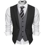 COOFANDY Men's Formal Fashion Vest Layered Waistcoat Business Dress Suit Vests for Wedding