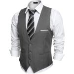 COOFANDY Men's V-Neck Sleeveless Slim Fit Jacket Casual Suit Vests Business Vest Suit