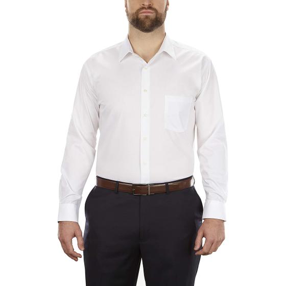 Van Heusen Men's BIG FIT Dress Shirts Poplin (Big and Tall)