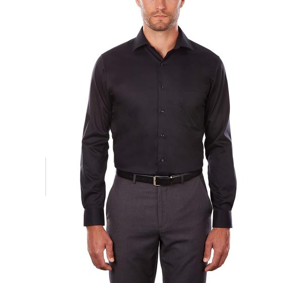Van Heusen Men's Dress Shirt Regular Fit Flex Collar Stretch Solid