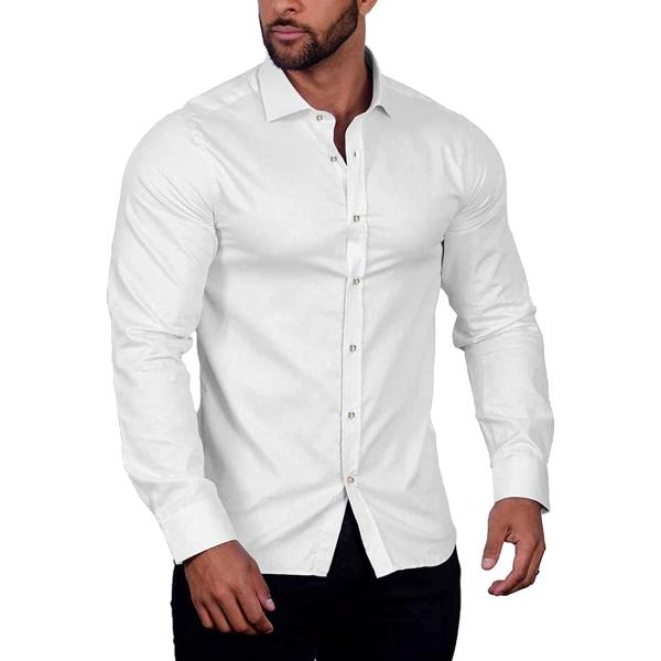 COOFANDY Men's Muscle Fit Dress Shirts Wrinkle-Free Long Sleeve Casual Button Down Shirt