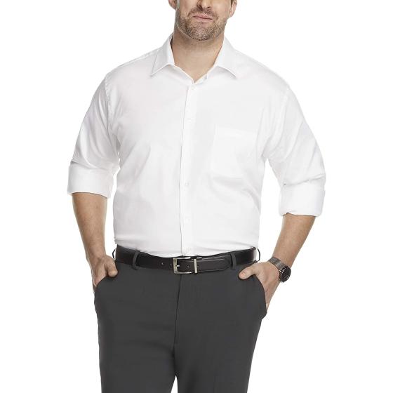 Van Heusen Men's BIG FIT Dress Shirt Stain Shield Stretch (Big and Tall)