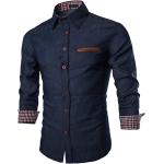 COOFANDY Men's Casual Dress Shirt Button Down Shirts Long-Sleeve Denim Work Shirt