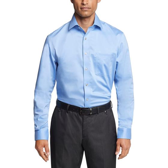 Van Heusen Men's Dress Shirt Regular Fit Ultra Wrinkle Free Flex Collar Stretch