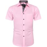 J.Ver Men's Short Sleeve Dress Shirts with Pocket Casual Button Down Shirts Wrinkle-Free Business Shirt
