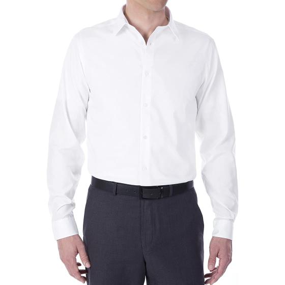 Calvin Klein Men's Dress Shirt Slim Fit Non-iron Herringbone