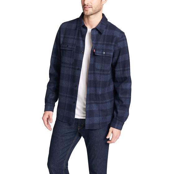 Levi's mens Washed Cotton Shirt Jacket